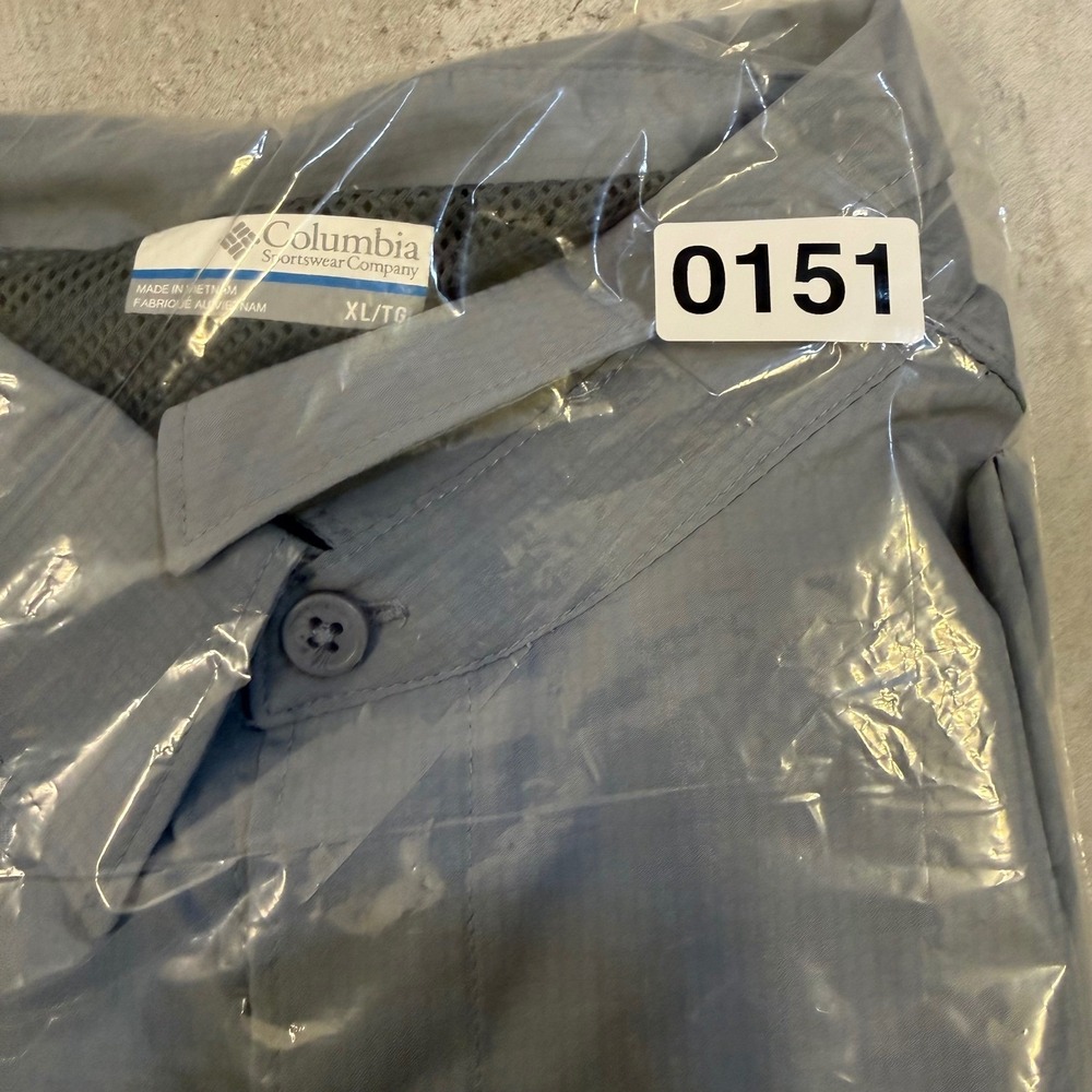 Columbia Men's Gray Sun Protection Long Sleeve Button Up Shirt XL Omni-Shade - Picture 12 of 12
